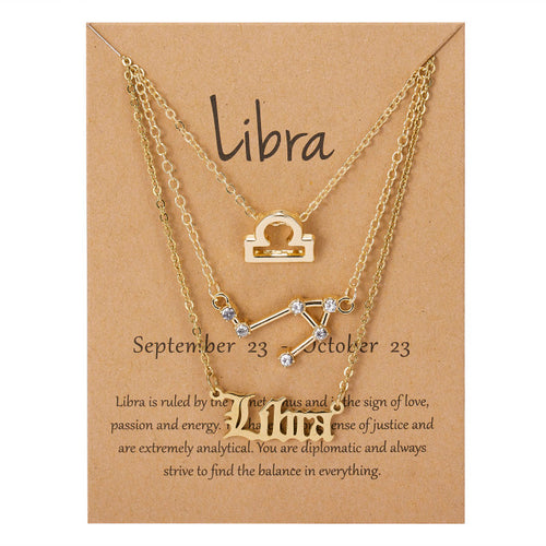 Load image into Gallery viewer, Zodiac Sign Pendant Necklace
